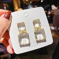 Fashion Irregular Transparent Acrylic Earrings Wholesale sku image 21
