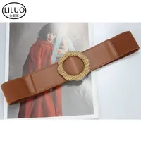 Fashion Simple Windbreaker Belt Round Buckle Decorative Belt sku image 3