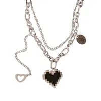 Geometric Alloy Titanium Steel Wholesale Necklace main image 5
