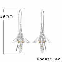Simple Creative Geometric Pure Color Flower Copper Earrings Wholesale main image 5