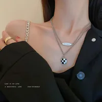 Geometric Alloy Titanium Steel Wholesale Necklace sku image 13