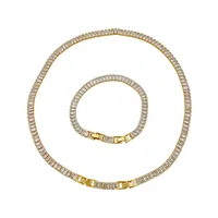 Fashion Geometric Copper 18K Gold Plated Zircon Necklace In Bulk main image 5