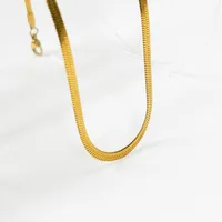 Wholesale Jewelry Fashion Geometric 304 Stainless Steel 18K Gold Plated Plating Necklace sku image 2