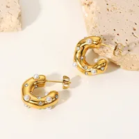 Fashion Geometric Plating 316 Stainless Steel  No Inlaid Earrings main image 2