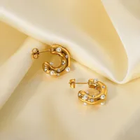 Fashion Geometric Plating 316 Stainless Steel  No Inlaid Earrings main image 3