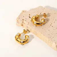 Fashion Geometric Plating 316 Stainless Steel  No Inlaid Earrings main image 4