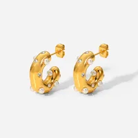 Fashion Geometric Plating 316 Stainless Steel  No Inlaid Earrings main image 5