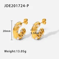 Fashion Geometric Plating 316 Stainless Steel  No Inlaid Earrings sku image 1
