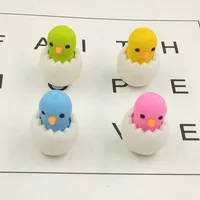Broken Shell Chicken Creative Stationery Children Students Cute Eraser main image 3