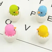 Broken Shell Chicken Creative Stationery Children Students Cute Eraser main image 5