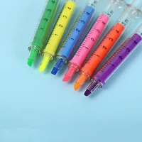 Creative Stationery Color Highlighter Funny Cute Needle Syringe Color Pen main image 2