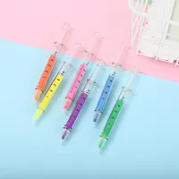Creative Stationery Color Highlighter Funny Cute Needle Syringe Color Pen main image 4