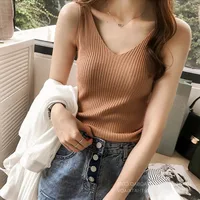 Tank Tops Simple Style Solid Color main image 1