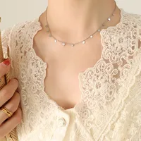 Wholesale Jewelry Fashion Geometric 304 Stainless Steel 18K Gold Plated Pendant Necklace sku image 1