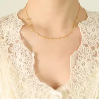 Wholesale Jewelry Fashion Geometric 304 Stainless Steel 18K Gold Plated Pendant Necklace sku image 2
