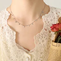 Wholesale Jewelry Fashion Geometric 304 Stainless Steel 18K Gold Plated Pendant Necklace sku image 3
