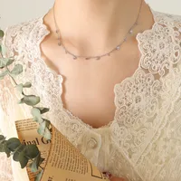 Wholesale Jewelry Fashion Geometric 304 Stainless Steel 18K Gold Plated Pendant Necklace sku image 6