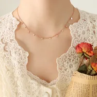 Wholesale Jewelry Fashion Geometric 304 Stainless Steel 18K Gold Plated Pendant Necklace sku image 11