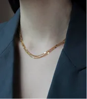 Wholesale Jewelry Heart 304 Stainless Steel Titanium Steel 18K Gold Plated Inlaid Shell Inlaid Gold Necklace main image 3