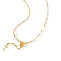 Wholesale Jewelry Fashion Geometric 304 Stainless Steel 18K Gold Plated Pendant Necklace main image 5
