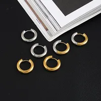 Ins Style Geometric Titanium Steel Plating No Inlaid Earrings main image 1