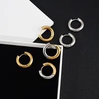 Ins Style Geometric Titanium Steel Plating No Inlaid Earrings main image 2