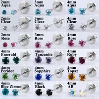 Classic Style Geometric 316 Stainless Steel  Artificial Gemstones Plating Artificial Gemstones Unisex Earrings Ear Studs main image 2