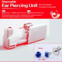 Elegant Geometric 316L Stainless Steel  Plastic Inlaid Gemstone Zircon Unisex Earrings Ear Studs sku image 4