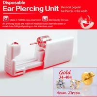 Elegant Geometric 316L Stainless Steel  Plastic Inlaid Gemstone Zircon Unisex Earrings Ear Studs sku image 12