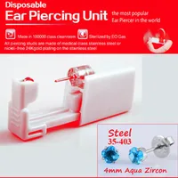 Elegant Geometric 316L Stainless Steel  Plastic Inlaid Gemstone Zircon Unisex Earrings Ear Studs sku image 7