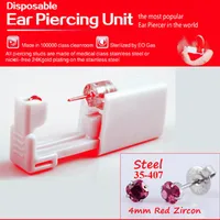 Elegant Geometric 316L Stainless Steel  Plastic Inlaid Gemstone Zircon Unisex Earrings Ear Studs sku image 9