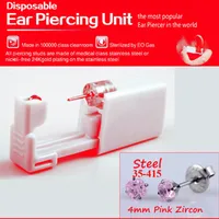 Elegant Geometric 316L Stainless Steel  Plastic Inlaid Gemstone Zircon Unisex Earrings Ear Studs sku image 11