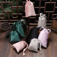 Fashion Solid Color Cloth Jewelry Packaging Bags main image 3