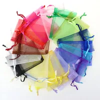 Simple Style Solid Color Organza Jewelry Packaging Bags main image 2