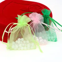 Simple Style Solid Color Organza Jewelry Packaging Bags main image 3