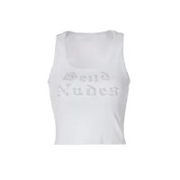 Casual Letters Hot Drill U-neck Sleeveless Short Vest Wholesale main image 5
