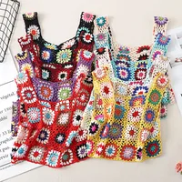 Tank Tops Ethnic Style Color Block main image 1