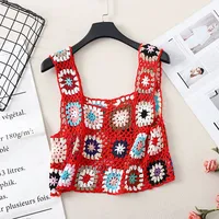 Tank Tops Ethnic Style Color Block sku image 2