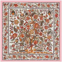 Spring 90cm New Money Tree Printing Ladies Professional Decoration Silk Scarf main image 5