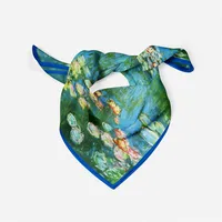 53cm Monet Oil Painting Series Water Lilies In The Pond Silk Scarf main image 5