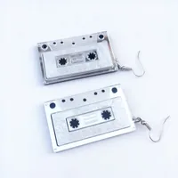 Retro Style Tape Mini Stereo Funny Radio Earrings Ear Clip sku image 1