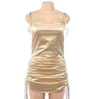 2022 Summer New Solid Color Sexy Suspender Dress Women main image 1
