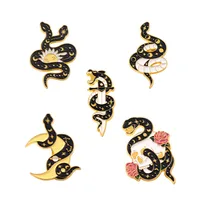 Creative Cartoon Snake Head Moon Sun Alloy Brooch main image 5