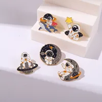 Creative Cartoon Aerospace Series Astronaut Alloy Brooch main image 3