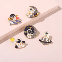 Creative Cartoon Aerospace Series Astronaut Alloy Brooch main image 4