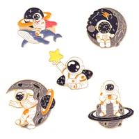Creative Cartoon Aerospace Series Astronaut Alloy Brooch main image 5