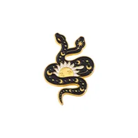 Creative Cartoon Snake Head Moon Sun Alloy Brooch sku image 4