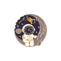 Creative Cartoon Aerospace Series Astronaut Alloy Brooch sku image 1