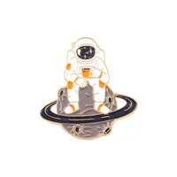 Creative Cartoon Aerospace Series Astronaut Alloy Brooch sku image 3