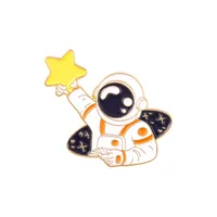 Creative Cartoon Aerospace Series Astronaut Alloy Brooch sku image 5